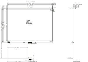 Schnelles E-Ink-Display 13,<span class=keywords><strong>3</strong></span> Zoll, 960x680 E-Ink-Bildschirmauflösung - Product Image 3