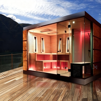 Nachhaltige Holz-Außensauna Umweltfreundlicher Vorgefertigter Wellness-Pod