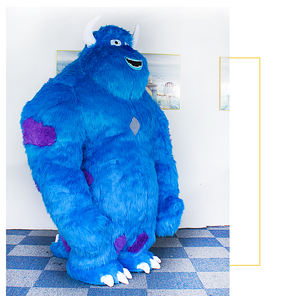 Monsters Inc personaje de dibujos animados 6-8ft inflable Grinchs & Sully Krampus Monsters Onesie gigante Cosplay mascota disfraz volar traje - Product Image 3