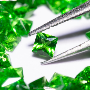 Rongshi xử lý chất lượng hàng đầu A + Máy cắt 1.5x1.5mm hình vuông đá quý tự nhiên tsavorite cho đá quý đá trang sức - Product Image 5