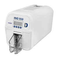 Impresora de Tarjetas de Identificación de Plástico de Doble Cara de Alto Rendimiento Magicard ING550, Impresora de Tarjetas NFC, Máquina de Impresión de Tarjetas de PVC