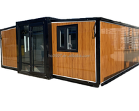Maison préfabriquée pliable isolée imperméable de 20 pieds, extensible, 2 à 3 chambres, cuisine, toilettes pour villa, usage commercial