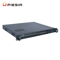 OEM Celeron J6412 J6413 2 x SFP + 1G 6 * Lan Firewall 1U Rack Case 12th Gen Industrial Pfsense Mini Pc 1U Server Rack Mount Chassis