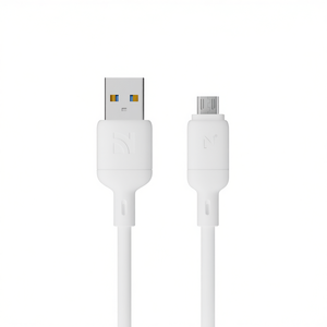 Cable USB a Micro USB de Silicona NCC de Alta Durabilidad XC-0210 V8 12W Carga Rápida Flexible - Blanco - Product Image 2