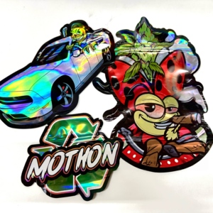 Custom Printing Special Shaped Zip Lock 3.5 7 14 28 g Childproof Die Cut Foil Matte Irregular Shape Mylar Bag for <strong>Edibles</strong> Candy - Product Image 1