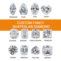 Offre à Durée Limitée Prix de Gros Diamant de Laboratoire Non Monté Forme Radiant 3-4 carats D-F VVS pour Bagues