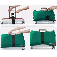 Ceinture à bagages élastique réglable en polyester Sac de valise de sécurité de voyage Sangle de fixation Ceinture à bagages bénédiction