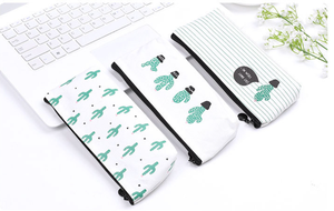 En gros pas cher école enfants cadeaux fermeture éclair toile mignon <span class=keywords><strong>cactus</strong></span> pochette à crayons - Product Image 6