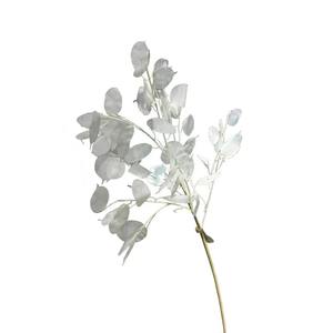 Vente en gros Décoration nordique moderne pour la maison <span class=keywords><strong>Lunaria</strong></span> artificielle à feuilles blanches Plante annuelle argentée pour mariage et Noël - Product Image 6
