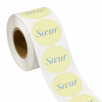 Autocollants personnalisés avec logo imprimé, étiquettes rectangulaires, sceau de sécurité pour emballage de boîte d'expédition, autocollants imperméables de remerciement