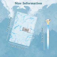 Ensemble de cadeaux d'entreprise de luxe promotionnel A5 en cuir souple rigide planificateur de journaux en PU journal pour étudiant avec stylo cadeaux d'affaires