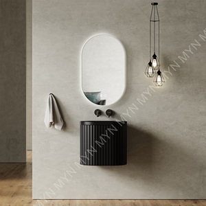 Chậu rửa mặt treo tường bằng đá nhân tạo 20 inch, màu tùy chỉnh, kiểu rãnh, mẫu mới năm 2025 - Product Image 4