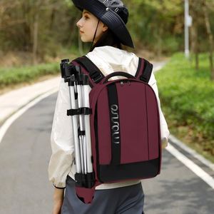 Sac à dos pour appareil photo, échantillon gratuit, sac pour appareil photo reflex numérique/SLR/hybride pour photographes, étui pour appareil photo avec revêtement en cuir imperméable - Product Image 5