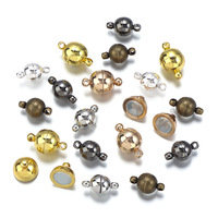 Fermoirs et crochets magnétiques en cuivre plaqué or 14 carats pour la fabrication de bijoux DIY, connecteurs de finition pour bracelets et colliers, bijoux pour couples