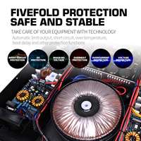 Amplificateur de puissance professionnel 1500W * 2 TD 2U Classe 8 Ohm, amplificateur de signal de mixeur audio, garantie 1 an, origine Guangdong