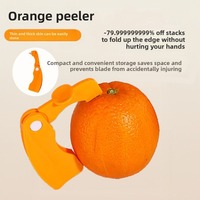 Groothandel Plastic Easy Slicer Cutter Open Schil Sinaasappelapparaat Keukengereedschapsgadget Voor Fruitgroente Sinaasappelschillers Kooktype