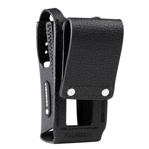 PMLN6097A Hard Leather Carry Case with Swivel Belt Loop Full Keypad Display Radio for Motorola DP4801EX DGP8550EX XPR7550EX - Product Image 2