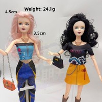 Hochwertige 11 Zoll BJD Super Model 30cm Plastikpuppe mit 6-Punkt-Mehrgelenk-System, Wechselbarem Kopf, Gesicht, Schuhen & Zubehör