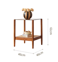 Mesa de Centro de Madera Maciza con Diseño de Mimbre Tejido y Múltiples Cajones de Almacenamiento