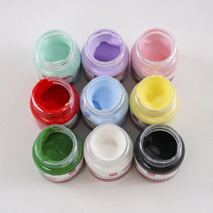Xin Bowen 9 couleurs 50ML peinture au doigt peinture professionnelle non toxique bricolage peinture au doigt pour enfants peinture avec rapport MSDS/CE - Product Image 3