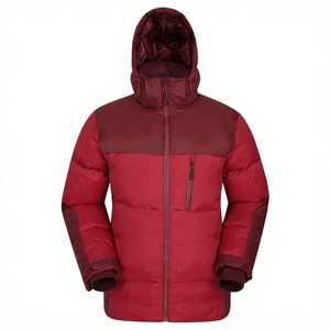 Chaqueta Acolchada con Capucha para Hombre RATA INTERNATIONAL, Cuello Alto, Cierre de Cremallera, Impermeable, Resistente al Viento, Exterior de Lona, Estilo Casual - Product Image 1
