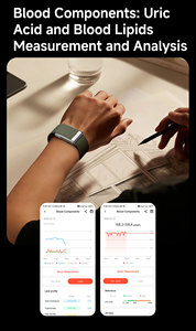 Bracelet intelligent sans écran, moniteur d'activité physique, fréquence cardiaque, oxygène sanguin, étanche IPX8, rapport de santé IA, application Gband, nylon - Product Image 3