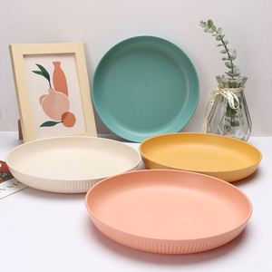 Assiettes légères, incassables et réutilisables, 10 pouces, compatibles micro-ondes et lave-vaisselle, assiette écologique en paille de blé - Product Image 3