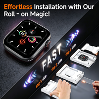 Protection d'écran de montre à haute transmission avec plateau d'installation intelligent pour Apple Watch Series 11 10 9 46mm 42mm 45mm 41mm OEM