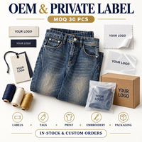 Jean baggy pour homme 470 GSM, denim épais délavé dégradé, coupe large et droite, avec taille élastique pour le streetwear