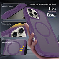 Nouveau modèle de luxe magnétique 15 pour iPhone 16E étui Compatible pour Apple Big Wave Skin Feel téléphone antichoc