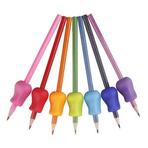 Silicone Posture Writing <strong>Pencil</strong> <strong>Grip</strong> for Kids Silicone <strong>Pencil</strong> Sleeve Cover Custom Holder Kids Practice Silicone Pen Aid Orange - Product Image 4