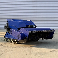 Robot Pemotong Rumput Flail 4-Tak Bertenaga Bensin untuk Industri & DIY, Kemiringan 55 Derajat, Kontrol Jarak Jauh, Cengkeraman Roda yang Ditingkatkan untuk Keamanan