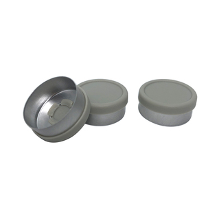 Fácil de abrir 20mm de aluminio gris tapa de plástico para la <span class=keywords><strong>sangre</strong></span> de botella de suero - Product Image 2