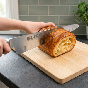 Cuchillo de Chef SLICE Wave Blade Gyuto de 24 cm, Acero Inoxidable, Mango de Plástico, Ambidiestro, Hecho en Japón |   Bakery Pro - Product Image 3