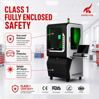 CKMACHINE Máquina de Marcado Láser UV Portátil, Completamente Cerrada, Duradera y Profesional, con Soporte para DXF/AI/DWG, Refrigeración por Agua CNC 2D/3D