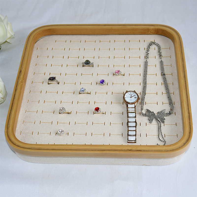 Bamboo and Wood Jewelry Box Counter