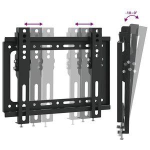 W2B VidaXL moderno TV a parete per 14-42 pollici schermi Max VESA 7.87x7.87 "66.1 lb Plasma girevole Flat TV appendiabiti/sollevatore/supporto - Product Image 5