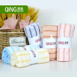 Asciugamano in pile di corallo assorbente asciugamano per il lavaggio domestico morbido per pulire il Logo personalizzato