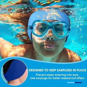 <span class=keywords><strong>Bandeau</strong></span> de natation élastique et souple, protection imperméable pour les oreilles, pour adultes, piscine, surf, sports nautiques - Product Image 5