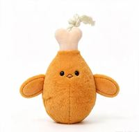 Jouet interactif personnalisé pour chat en peluche, résistant aux morsures, avec corde et couineur, pour la vente en gros