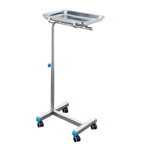 Hauteur réglable <span class=keywords><strong>Mobile</strong></span> Mayo Table Instrument plateau chariot hôpital médical acier inoxydable mayo stand prix - Product Image 1