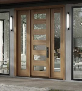 CBMMart Portes <span class=keywords><strong>d</strong></span>'<span class=keywords><strong>entrée</strong></span> de style américain <span class=keywords><strong>avec</strong></span> <span class=keywords><strong>entrée</strong></span> en verre Portes <span class=keywords><strong>d</strong></span>'<span class=keywords><strong>entrée</strong></span> en <span class=keywords><strong>bois</strong></span> à <span class=keywords><strong>grille</strong></span> isolée - Product Image 5