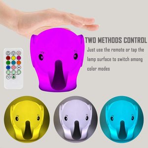 Soft Silicone Cute Elephant LED Night Light <strong>Children</strong> Kids Nursery <strong>Lamp</strong> for <strong>Bedroom</strong> Safe Gentle Lighting Gift Idea for <strong>Childrens</strong> - Product Image 5