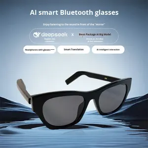 Fabricant source : Lunettes intelligentes IA pour lunettes <span class=keywords><strong>de</strong></span> soleil, branches fines et légères, monture TR90+ABS, traduction IA, musique, appels, protection UV - Product Image 1