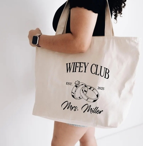 Borsa a Mano Personalizzata <span class=keywords><strong>con</strong></span> <span class=keywords><strong>Iniziali</strong></span>, Regalo per Damigelle, Borsa in Tela <span class=keywords><strong>con</strong></span> Nome Ricamato, Produttore di Borse Personalizzate - Product Image 1