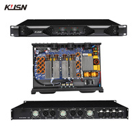 Amplificateur numérique professionnel de classe D 1800W x 4 canaux 8 ohms, amplificateur de puissance stéréo 1U pour caisson de basses, haute performance, grand format