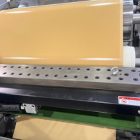 Machine à plastifier automatique de haute précision adhésive thermofusible électrique à usage industriel pour le revêtement de ruban adhésif Bopp plastique bois