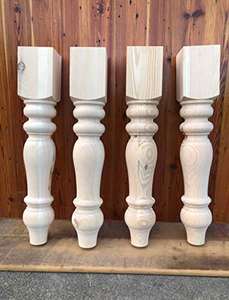 الأوروبية أرجل الأريكة قدم غرفة المعيشة الأثاث قاعدة خشب متين منحوتة أرجل طاولة لم تنته الطعام أرجل طاولة - Product Image 3