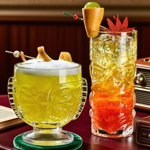 Tiki Hawaii Style <span class=keywords><strong>verre</strong></span> gobelet Totems motif tasse verres à bière classique artisanat Tiki Cocktail <span class=keywords><strong>verre</strong></span> <span class=keywords><strong>verre</strong></span> à bière pour Bar Restaurant - Product Image 6