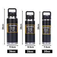 Logo personnalisé imprimé 26oz 36oz bouteille d'eau de sport isolée en acier inoxydable tasse de voiture portable 304 avec petite bouche gobelets
